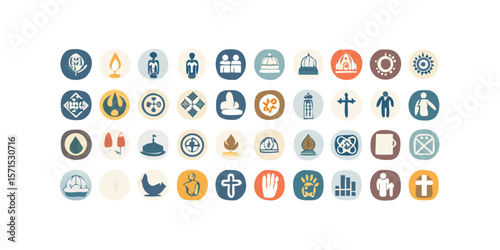 Extensive Collection of Cultural and Religious Icons