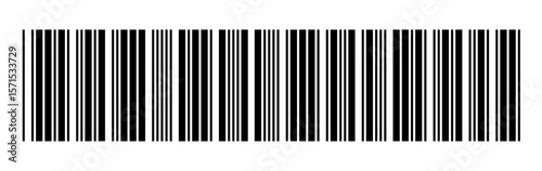 black silhouette barcode icon, barcode vector on white background.