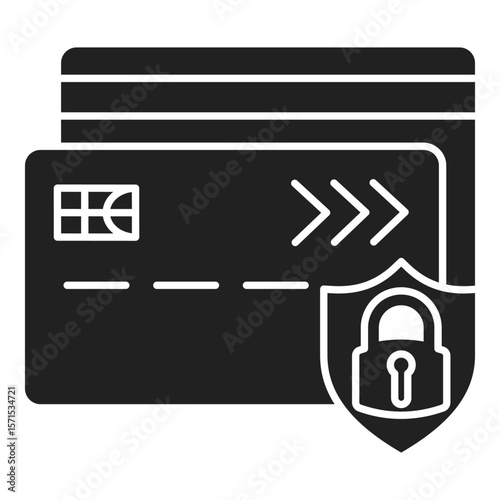 Secure Payment Icon - Glyph Style