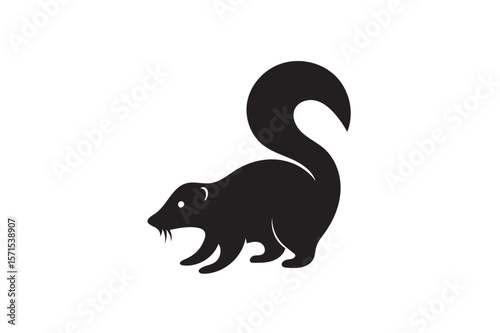 Skunk silhouette.