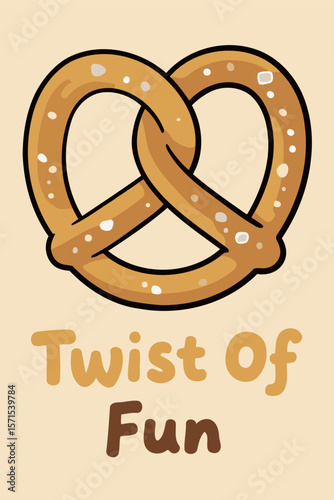 Twist Of Fun Pretzel Illustration