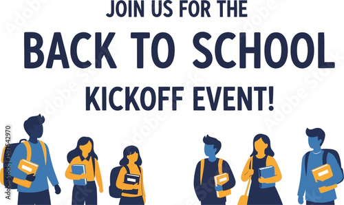 Back to school kickoff event students education promotion for new academic year