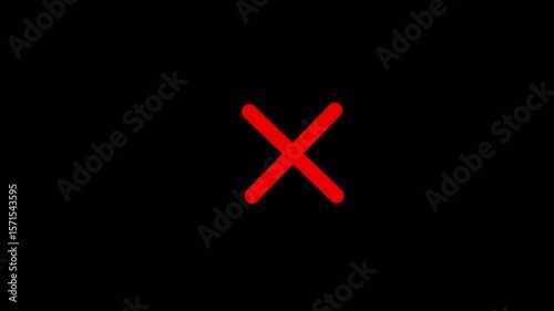 red cross painted signs animation