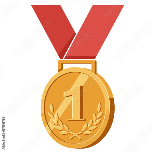 A gold medal for a sports champion