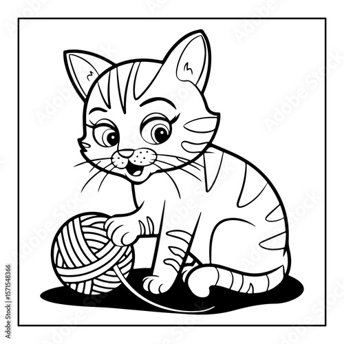 hand drawn vector illustration of coloring pages