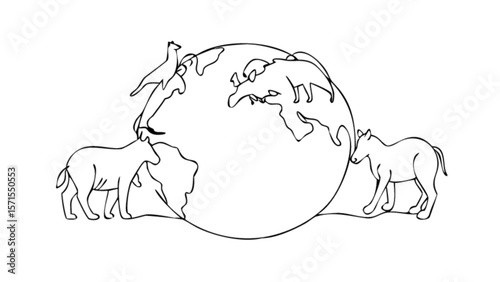 Animals around the world art