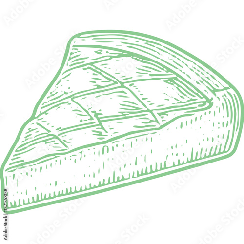 Homemade Organic Pie Slice: Sweet Dessert Treat