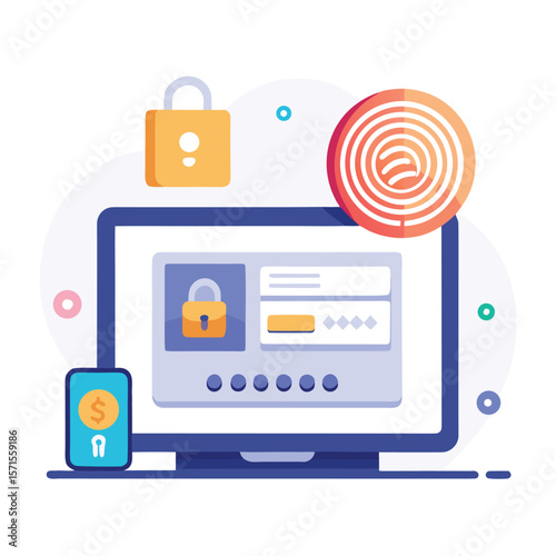Secure online transactions and data protection with modern digital encryption methods