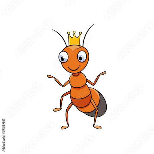 ant crwon cartoon character
