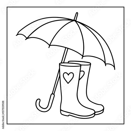 vector illustration of coloring pages