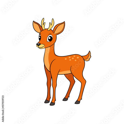 vector illustration of a deer