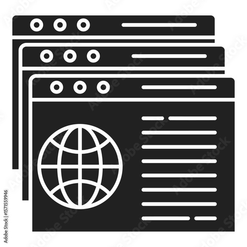 Browser Tab Icon - Glyph Style