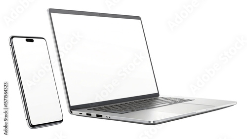 Laptop and smartphone mockup for website design app interface presentation and digital marketing campaign
