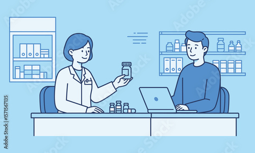 Woman Paying at Store Counter