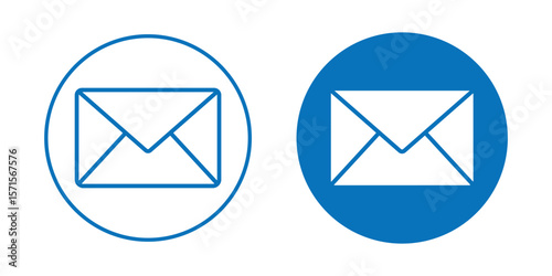 E-mail icon. Envelope icon. Digital mail notification concept. Mail icon for web and mobile app. eps 10