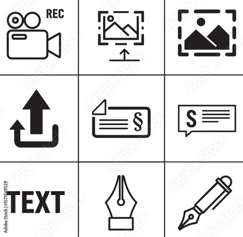 Video camera upload image document text pen record