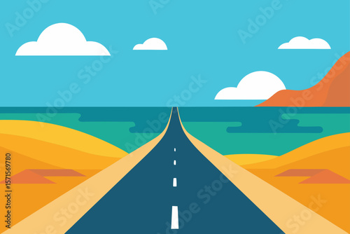 Coastal Road Trip Endless Summer Journey on Open Road