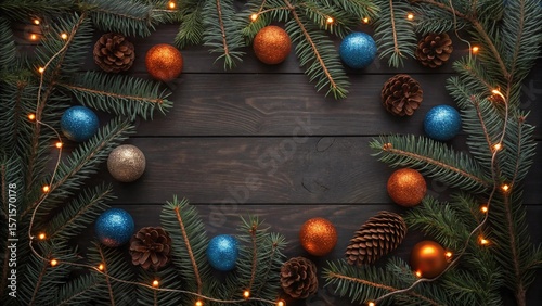 christmas tree and decorations