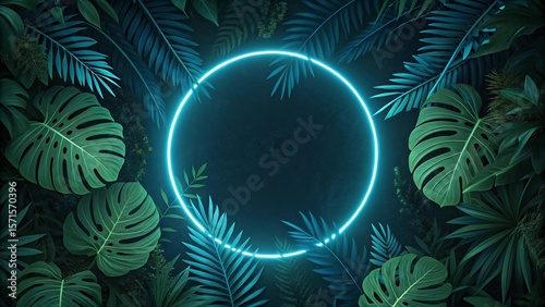 abstract green background with stars