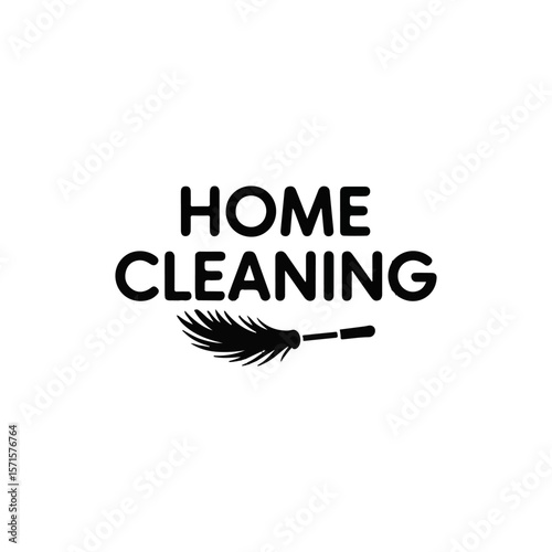 Home cleaning logo vector design