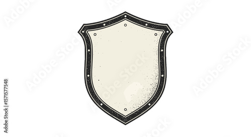 Vintage shield design with blank space for text or logo  