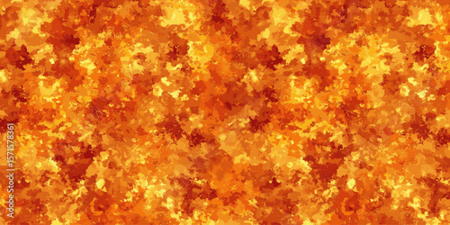 Abstract orange watercolor background in vibrant autumn hues  