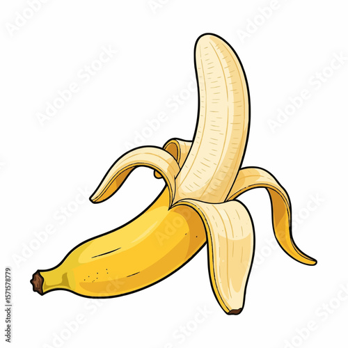 banana isolated on white background
