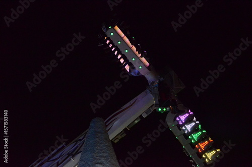 neon lights on the wall