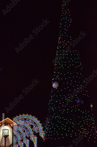 christmas tree and decorations