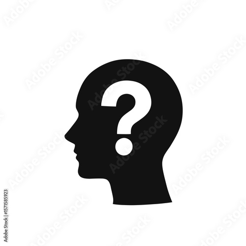 question mark head