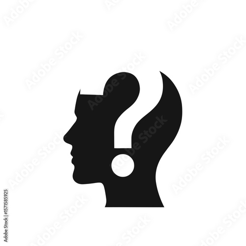 question mark head