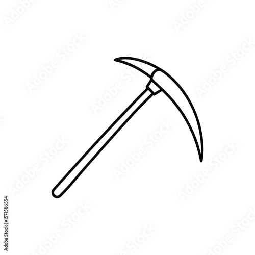 sickle line art
