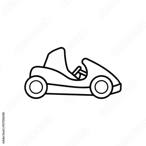 go cart line art