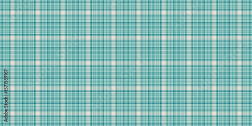 Striped background fabric texture, japan seamless check vector. Color plaid textile pattern tartan in light and teal colors.