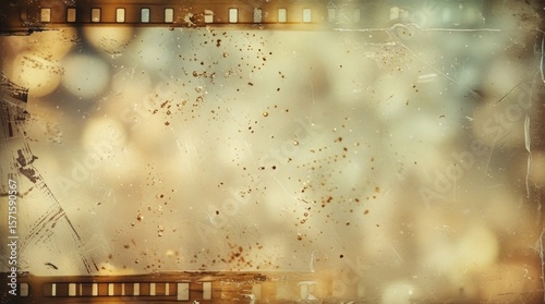 Old film overlay with floating dust and grain textures, perfect for dirty retro look or aged cinematic effects