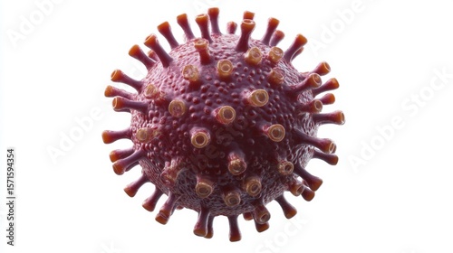 Detailed Depiction of Smallpox Virus Structure and Features in Science