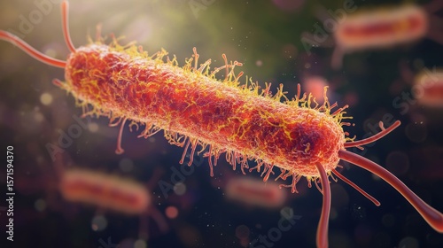 Intricate Details of Salmonella Enterica Revealing the Microscopic World of Bacteria