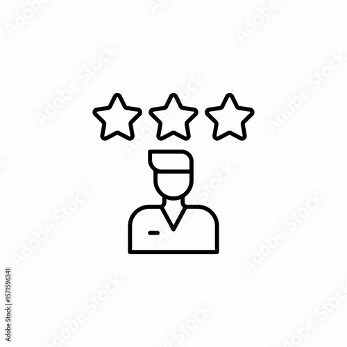 customer rating stars icon sign vector