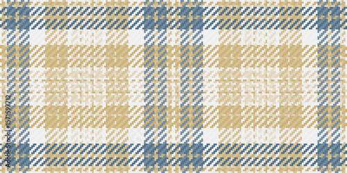 Elegant beige and blue plaid pattern.  Perfect for textile design, website backgrounds, or crafting projects.  Subtle texture adds visual interest and a touch of sophistication.