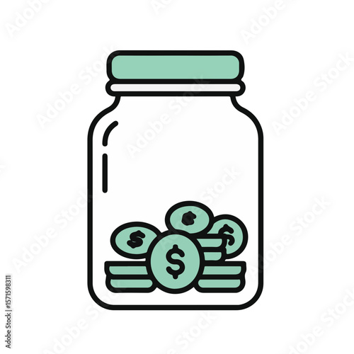 Money saving jar