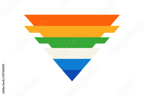 Free Download vector illustration of a colorful map pointer - GFXLoad