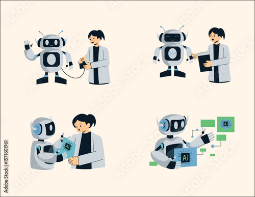 Illustration of AI Development by Scientists