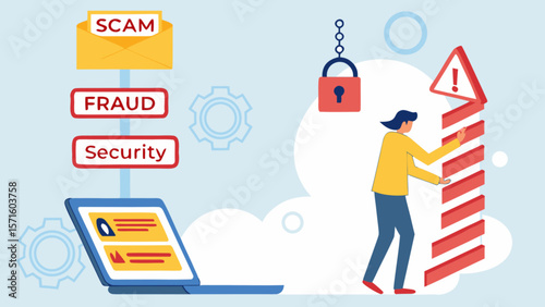 Protect your data from online scam fraud security threats and malware attacks with computer safety and awareness tips