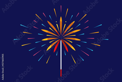 fireworks in the night sky