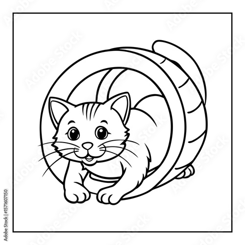 black and white cat coloring pages