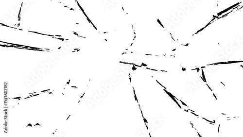 Vector grunge cracked texture style with cracked texture isolated on white background. Cracks concrete wall texture white and black. Grungy, grunge effect, grunge texture, dry land crack effect,