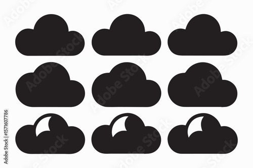 cloud icon vector art