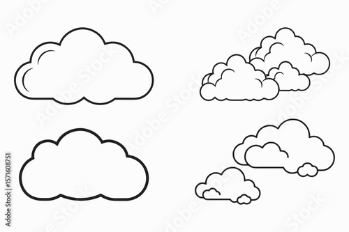 cloud icon vector art