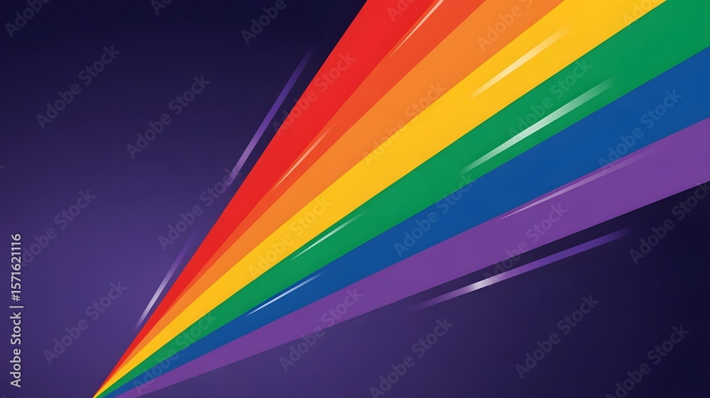 Fototapeta premium Colorful Rainbow Spectrum | Vibrant Digital Artwork