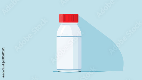 Bottle of Super Glue Isolated Simple